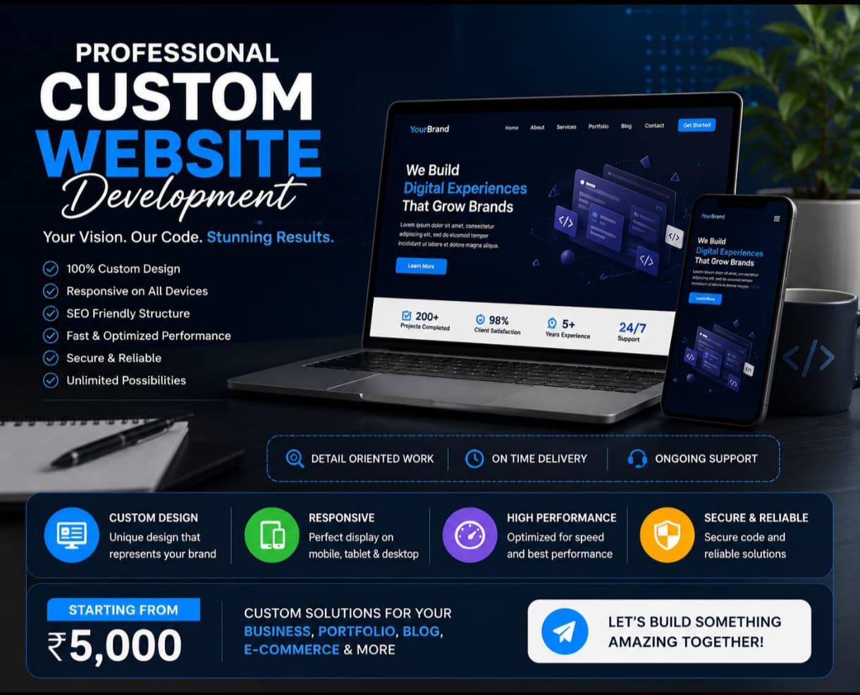 Professional Custom Website Development